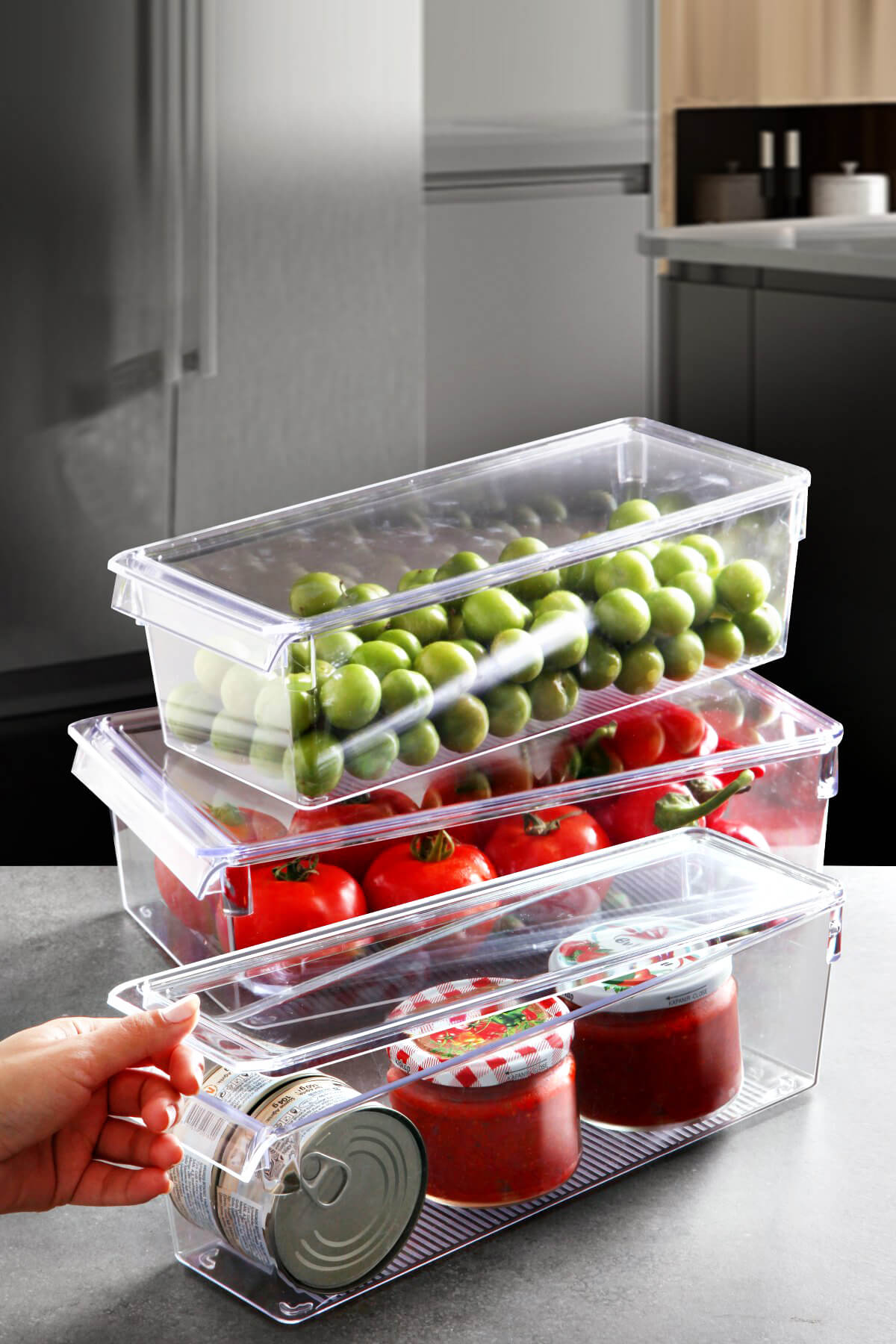 TALL CLEAR ORGANIZER KAPAKLI